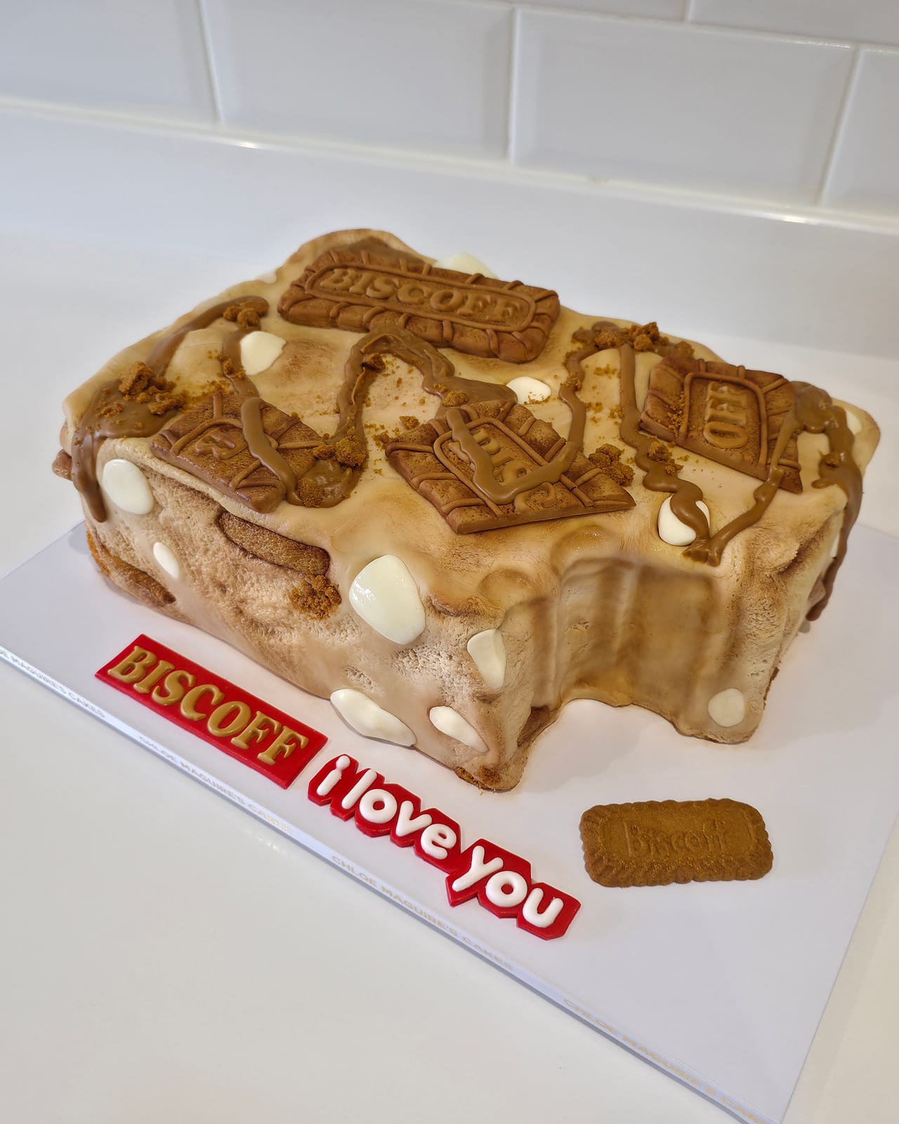 Biscoff Blondie Cake
