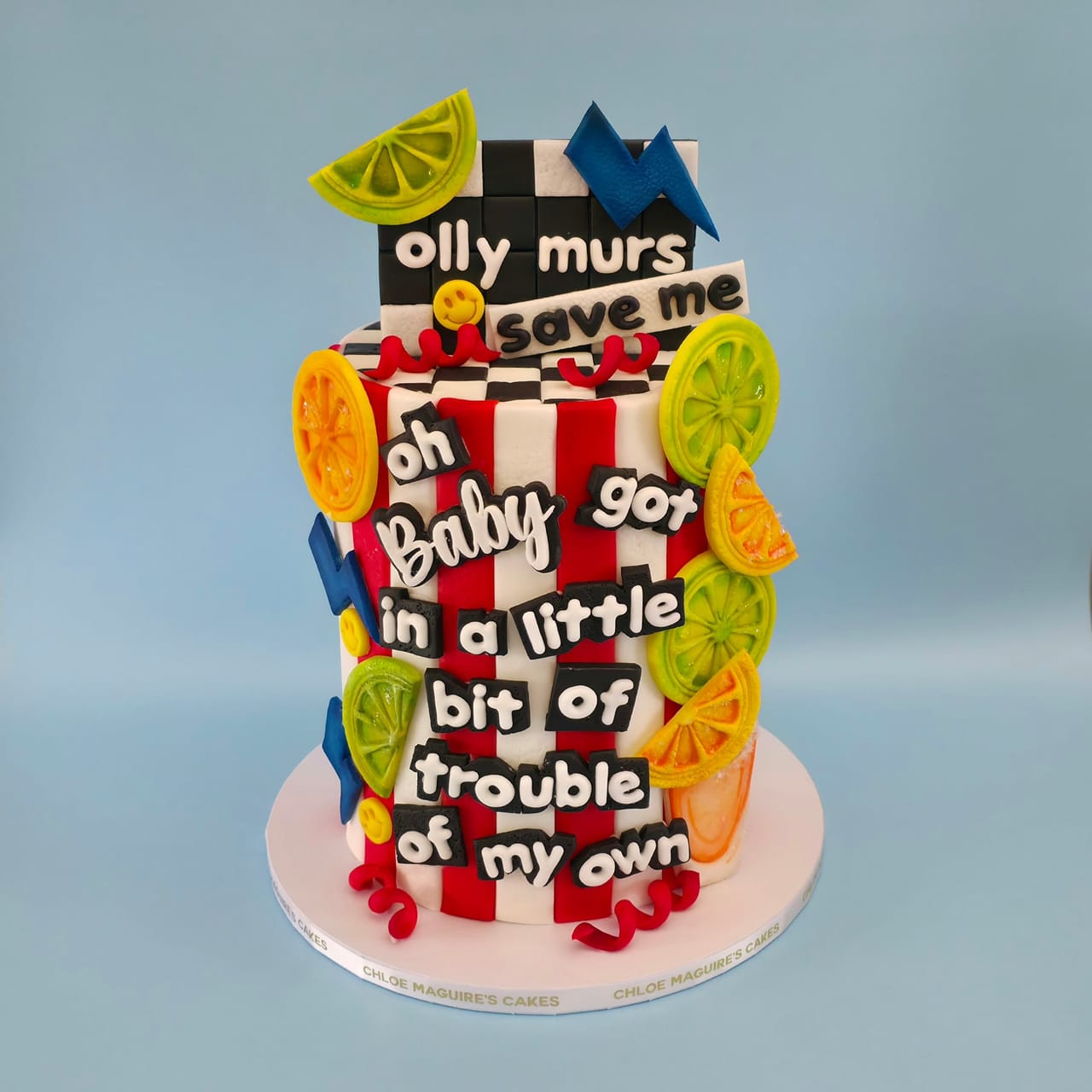Olly Murs lyric cake
